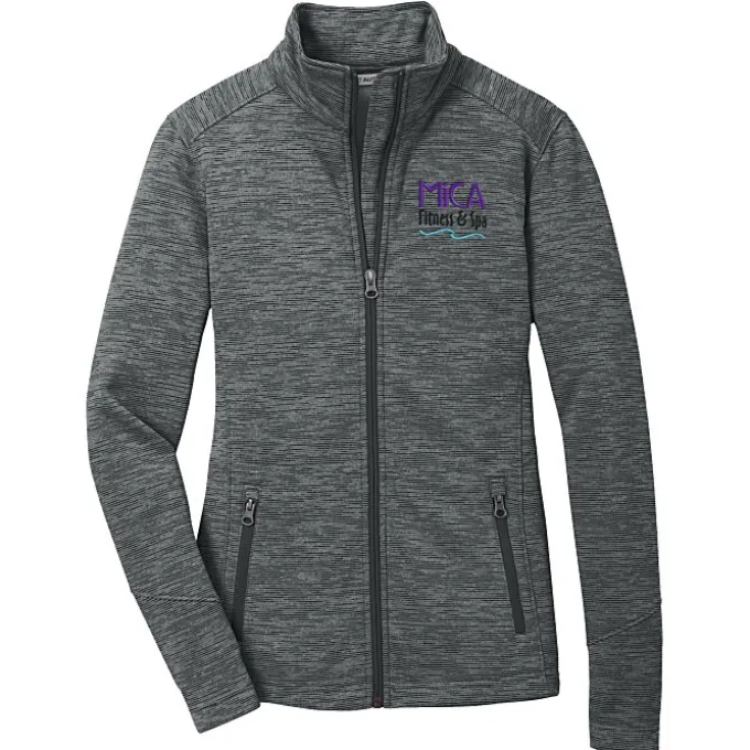 Digital Stripe Fleece Jacket - Ladies'