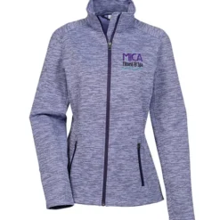 Digital Stripe Fleece Jacket - Ladies'