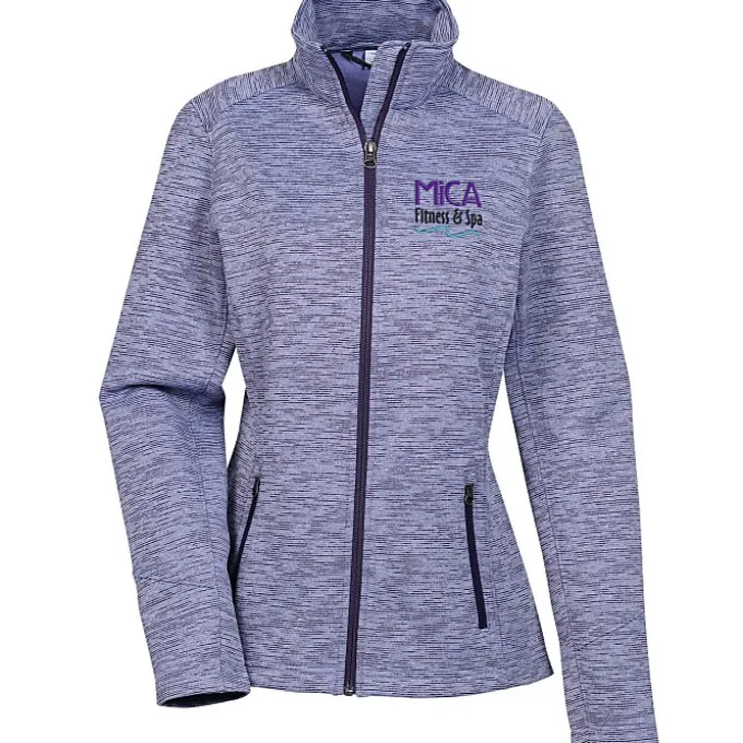 Digital Stripe Fleece Jacket - Ladies'