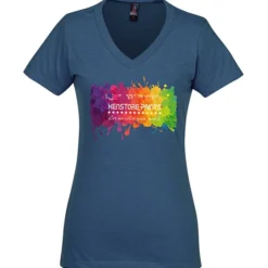 District Perfect Blend V-Neck T-Shirt - Ladies' - Full Color