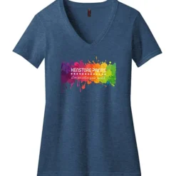 District Perfect Blend V-Neck T-Shirt - Ladies' - Full Color