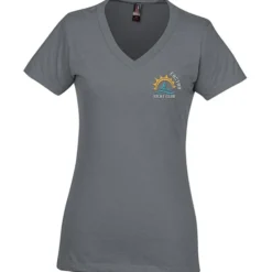 District Perfect Blend V-Neck T-Shirt - Ladies' - Embroidered