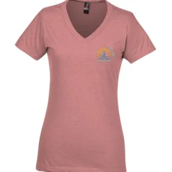 District Perfect Blend V-Neck T-Shirt - Ladies' - Embroidered