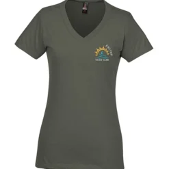 District Perfect Blend V-Neck T-Shirt - Ladies' - Embroidered