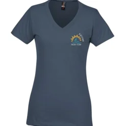 District Perfect Blend V-Neck T-Shirt - Ladies' - Embroidered