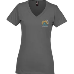 District Perfect Blend V-Neck T-Shirt - Ladies' - Embroidered