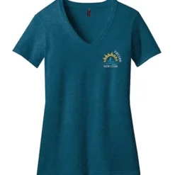 District Perfect Blend V-Neck T-Shirt - Ladies' - Embroidered