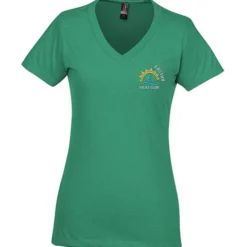 District Perfect Blend V-Neck T-Shirt - Ladies' - Embroidered