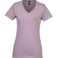 District Perfect Blend V-Neck T-Shirt - Ladies' - Embroidered