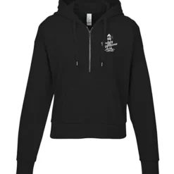 District Perfect Tri Iconic Fleece 1/2-Zip Pullover Hoodie - Ladies' - Screen