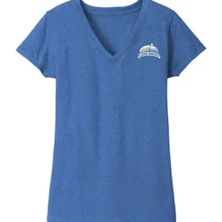 District Recycled V-Neck T-Shirt - Ladies' - Embroidered