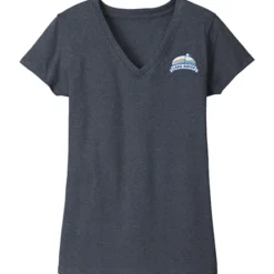 District Recycled V-Neck T-Shirt - Ladies' - Embroidered