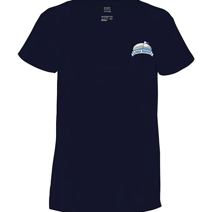 District Recycled V-Neck T-Shirt - Ladies' - Embroidered
