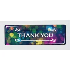 Dome Sticker - Rectangle - 1/2 inch x 1 1/2 inches