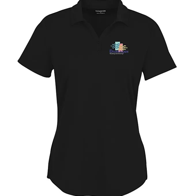 Double-Knit Mini Mesh Polo - Ladies'