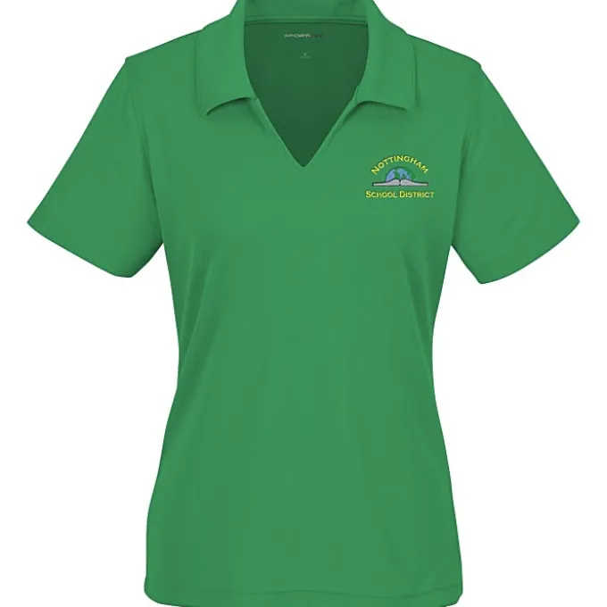 Dri-Mesh V-Neck Sport Shirt - Ladies' - Embroidered