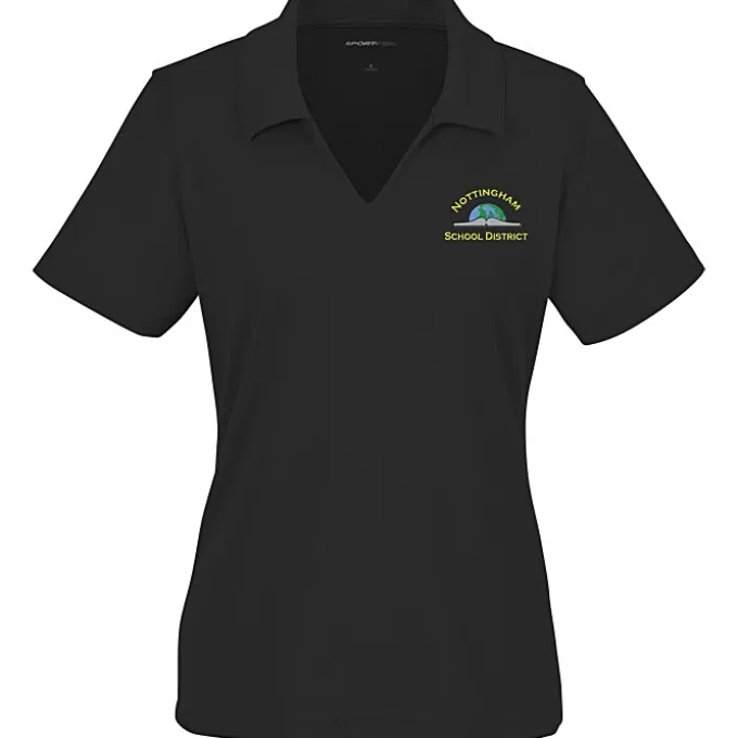 Dri-Mesh V-Neck Sport Shirt - Ladies' - Embroidered