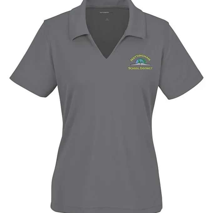 Dri-Mesh V-Neck Sport Shirt - Ladies' - Embroidered