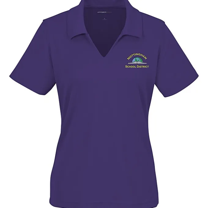 Dri-Mesh V-Neck Sport Shirt - Ladies' - Embroidered