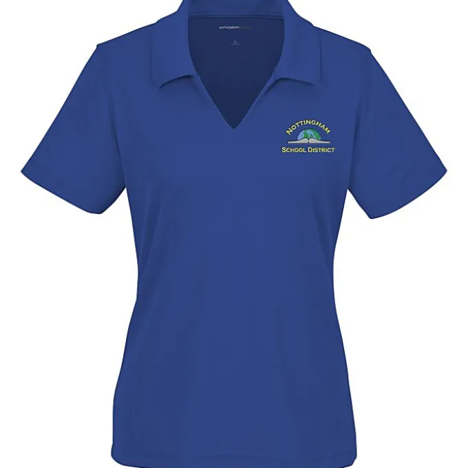 Dri-Mesh V-Neck Sport Shirt - Ladies' - Embroidered