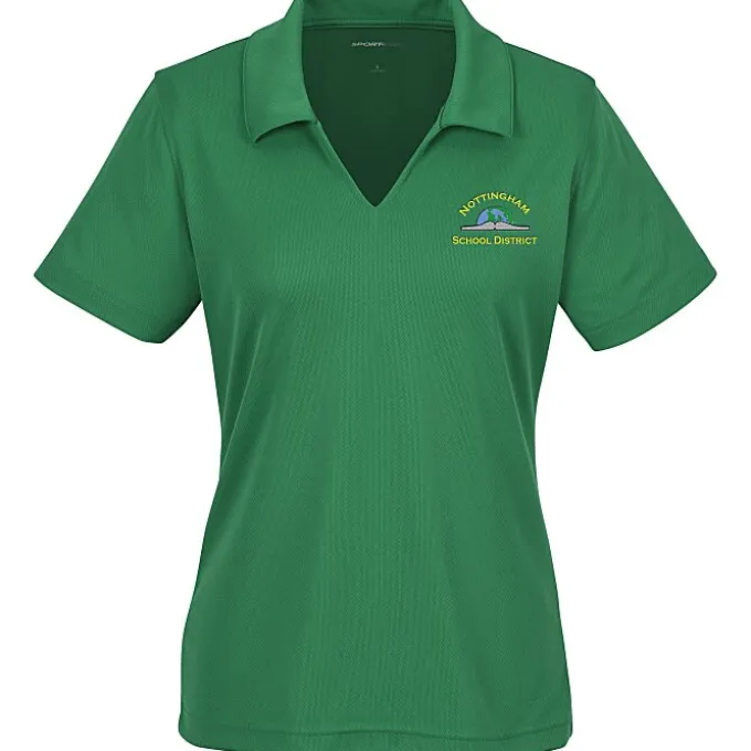 Dri-Mesh V-Neck Sport Shirt - Ladies' - Embroidered