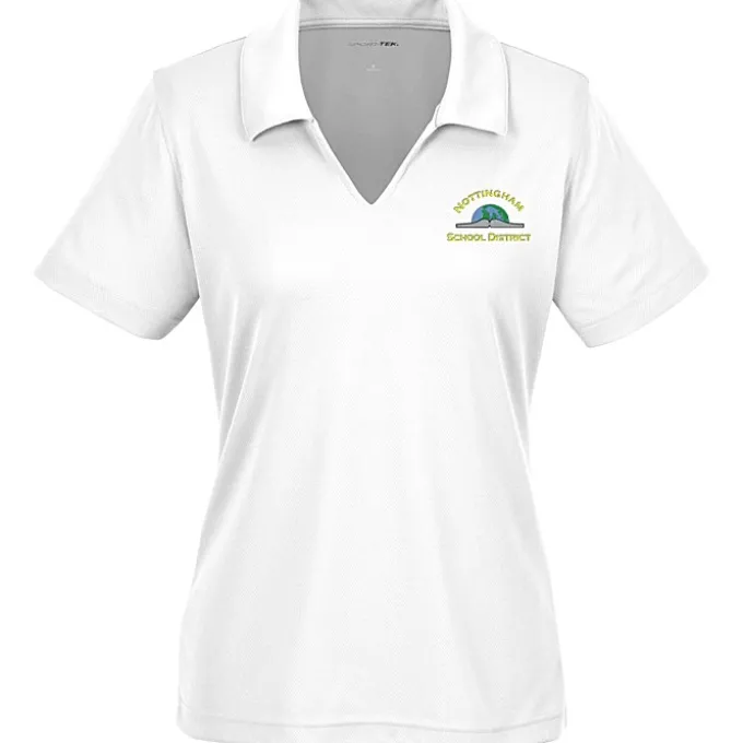 Dri-Mesh V-Neck Sport Shirt - Ladies' - Embroidered