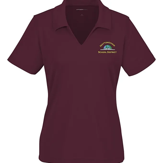 Dri-Mesh V-Neck Sport Shirt - Ladies' - Embroidered