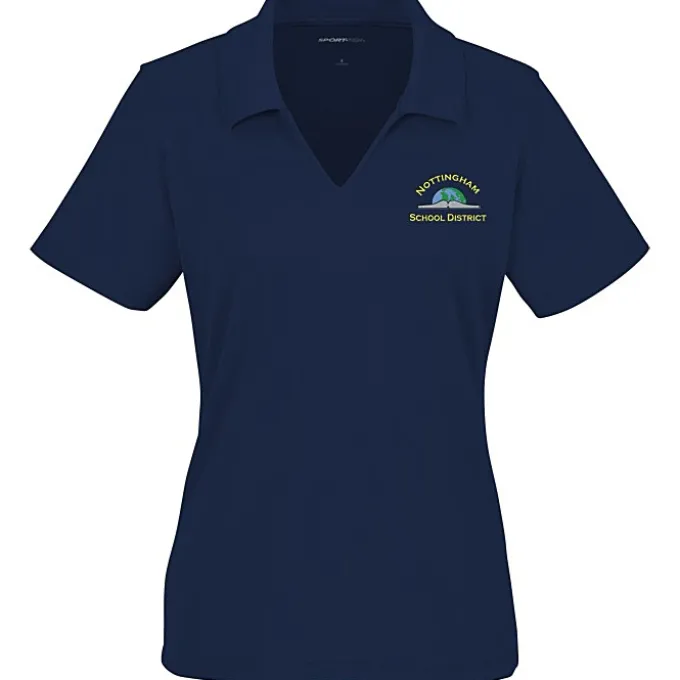 Dri-Mesh V-Neck Sport Shirt - Ladies' - Embroidered