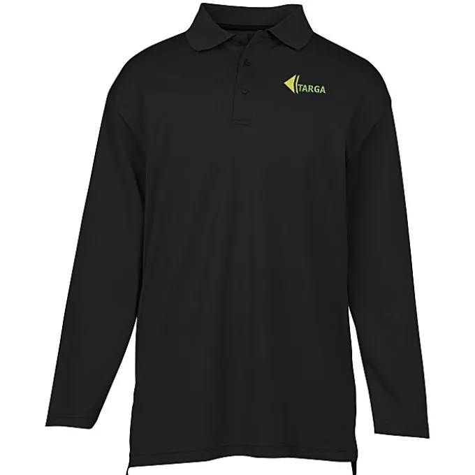 Dry-Mesh Hi-Performance Long Sleeve Polo - Men's