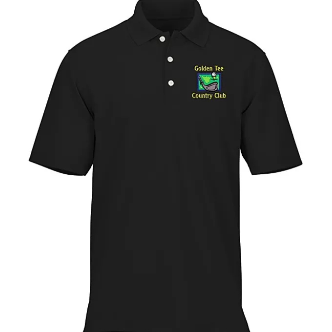 Dry Zone Stain Release Mini Grid Polo - Men's