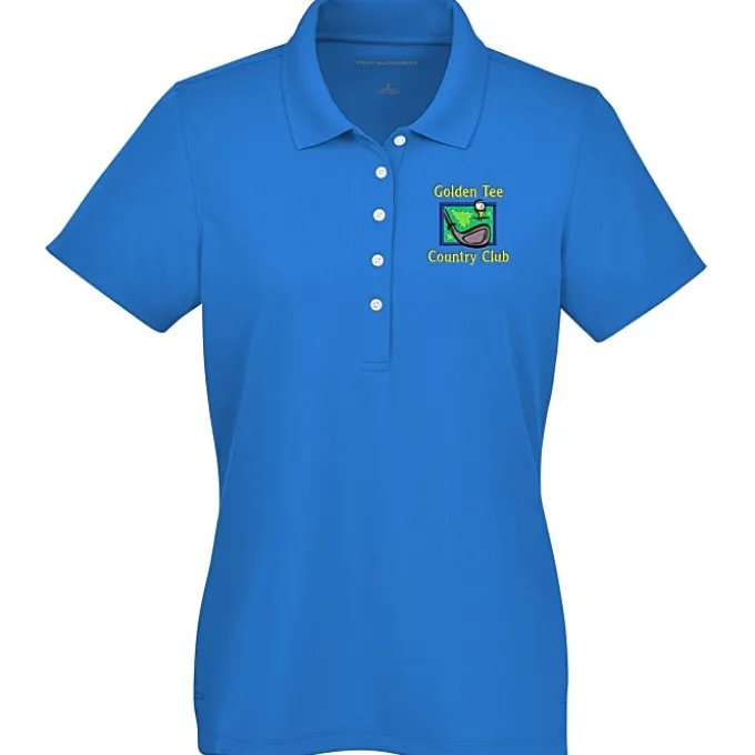 Dry Zone Stain Release Mini Grid Polo - Ladies'