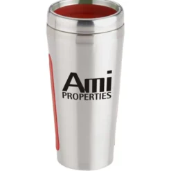 Dual Grip Travel Tumbler - 15 oz - Silver - 24 hr