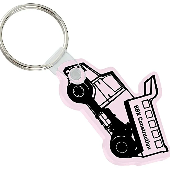 Dump Truck Soft Keychain - Opaque