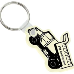 Dump Truck Soft Keychain - Opaque