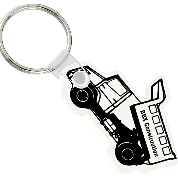 Dump Truck Soft Keychain - Opaque