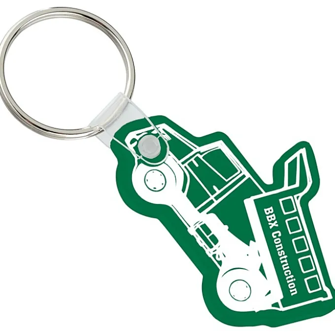 Dump Truck Soft Keychain - Opaque