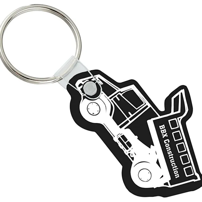 Dump Truck Soft Keychain - Opaque