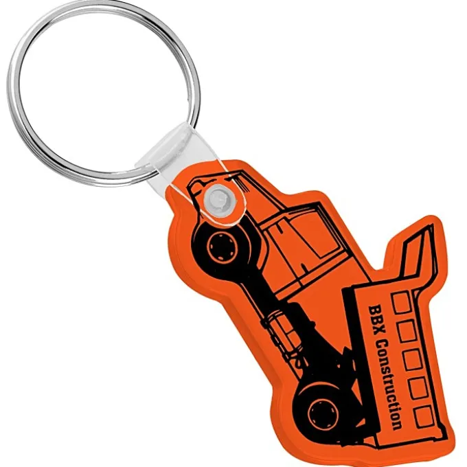 Dump Truck Soft Keychain - Translucent
