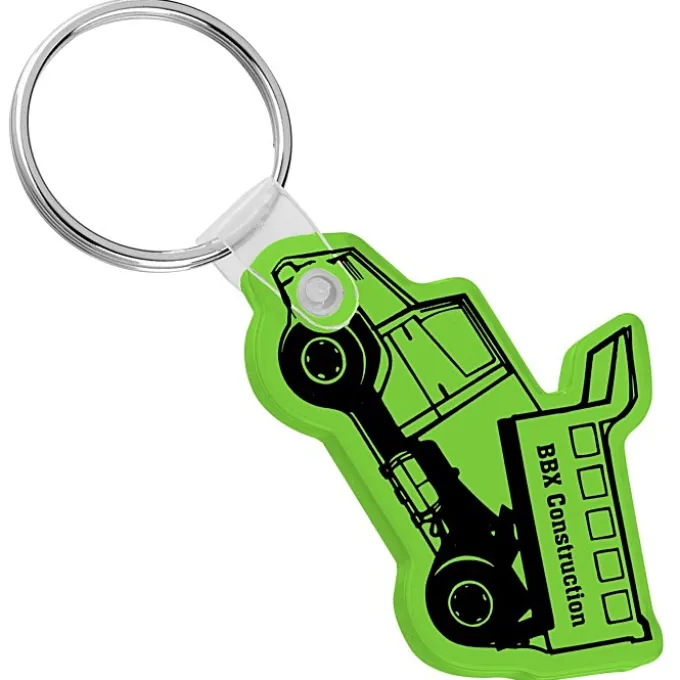 Dump Truck Soft Keychain - Translucent