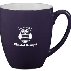 Duo-Tone Bistro Ceramic Mug - 16 oz