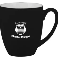 Duo-Tone Bistro Ceramic Mug - 16 oz