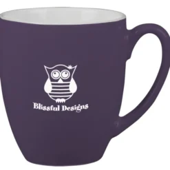 Duo-Tone Bistro Ceramic Mug - 16 oz