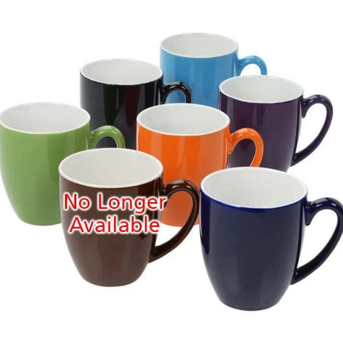 Duo-Tone Bistro Ceramic Mug - 16 oz - 24 hr
