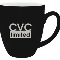 Duo-Tone Bistro Ceramic Mug - 16 oz - Deep Etch