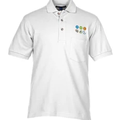 Easy Care Pique Knit Pocket Polo - Men's