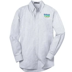 Easy Care Plaid Dress Shirt - Men's