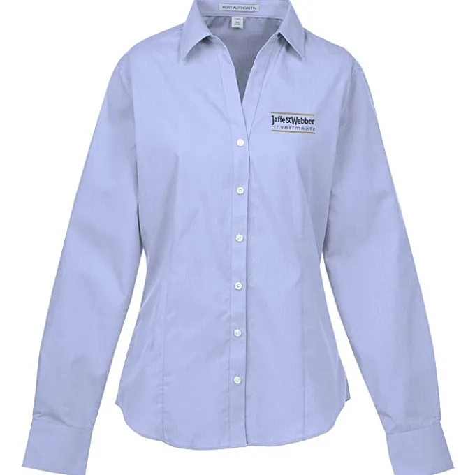 Easy Care Poplin Crosshatch Shirt - Ladies'