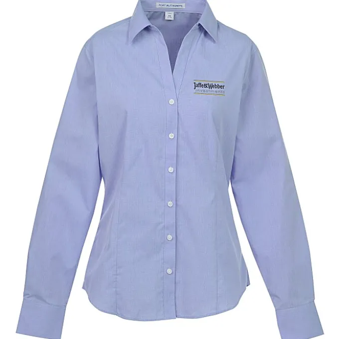 Easy Care Poplin Crosshatch Shirt - Ladies'