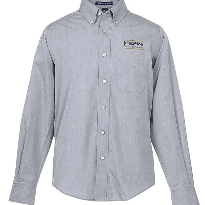 Easy Care Poplin Crosshatch Shirt - Men's