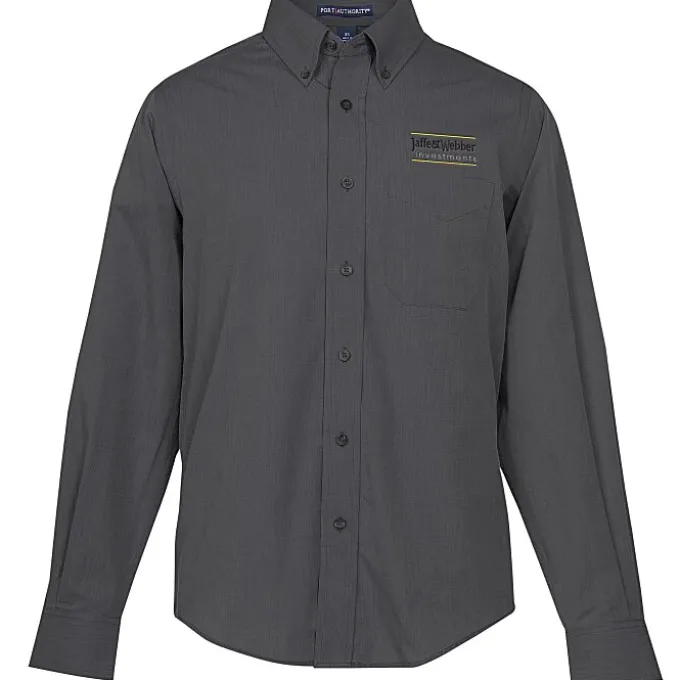Easy Care Poplin Crosshatch Shirt - Men's